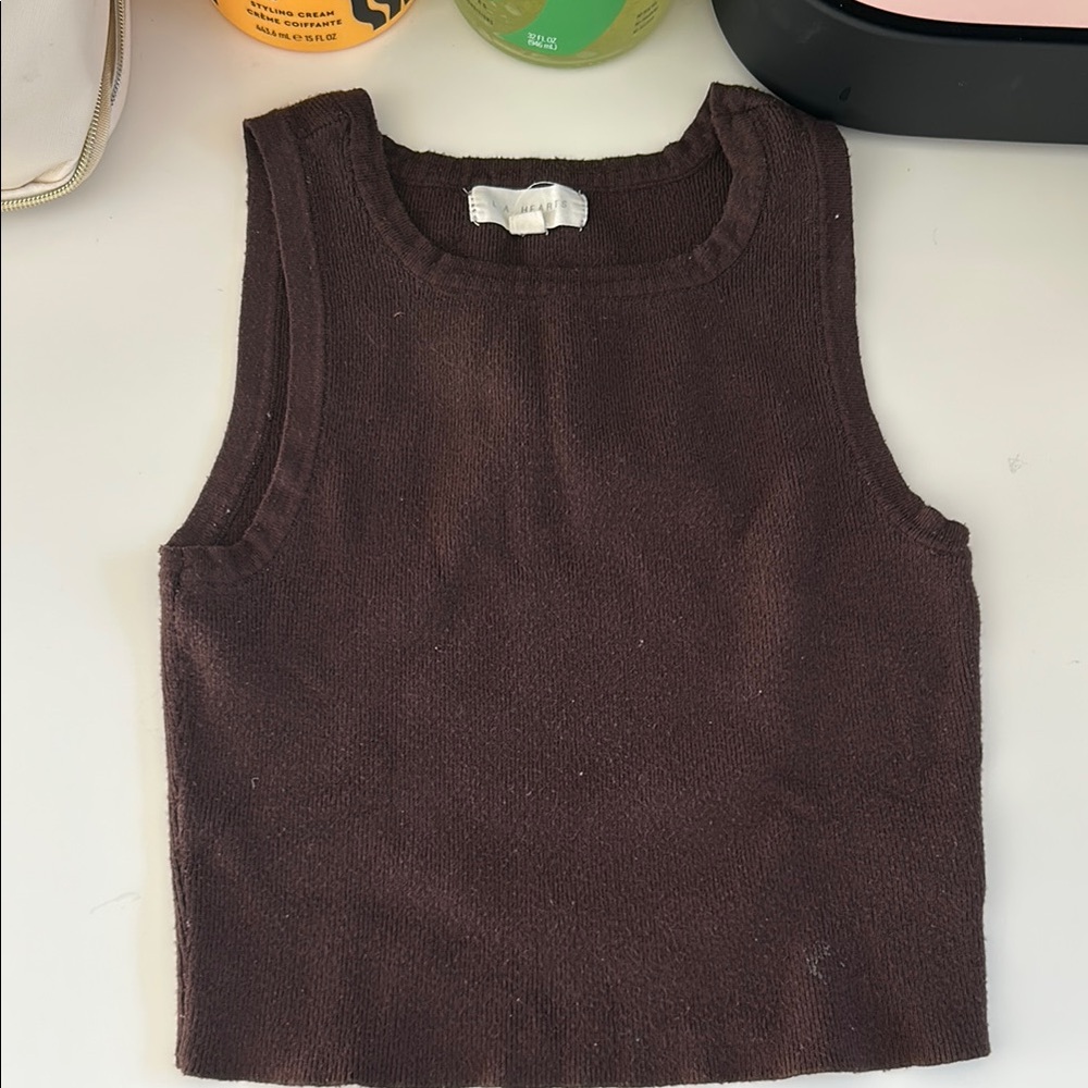 Brown tank top from PacSun